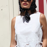 ROLLAS CAMILLE EMBROIDERED TOP