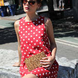 CARMEN POLKA DOT MINI DRESS