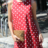 CARMEN POLKA DOT MINI DRESS