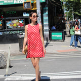 CARMEN POLKA DOT MINI DRESS