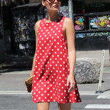 CARMEN POLKA DOT MINI DRESS