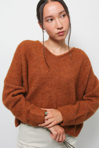 AMERICAN VINAGE EAST V-NECK SWEATER