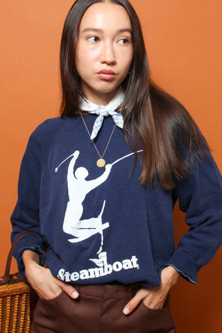 VINTAGE NAVY STEAMBOAT SWEATSHIRT