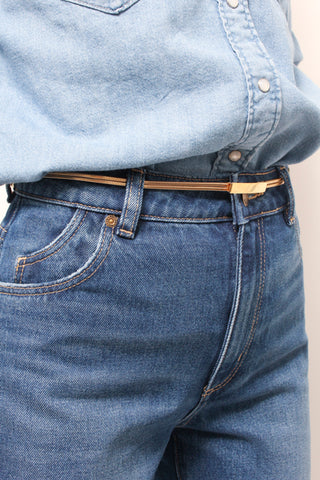 VINTAGE THIN GOLD CHAIN BELT