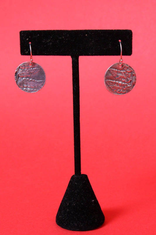 VINTAGE STERELING SILVER COIN EARRINGS