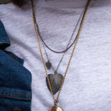 VINTAGE OXIDIZED STERLING SILVER NECKLACE