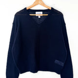 LE BON SHOPPE MATTHEW V-NECK MOHAIR SWEATER