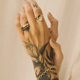MEREWIF RAMONA RING, SMOKY TOPAZ