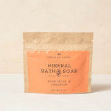 MINERAL BATH SOAK ROSE PETAL & GERANIUM