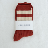 LE BON SHOPPE HER VARSITY SOCK, TANDOORI