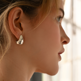 SOLID STERLING SILVER DOME STUD EARRINGS