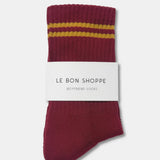 LE BON SHOPPE BOYFRIEND SOCK - CARDINAL