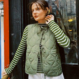 MAUDE TIE PUFFER VEST