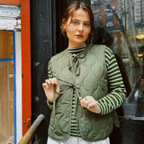 MAUDE TIE PUFFER VEST