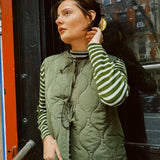 MAUDE TIE PUFFER VEST
