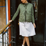 MAUDE TIE PUFFER VEST