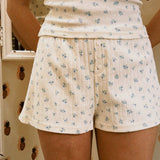 FORGET ME NOT KNIT POINTELLE SHORTS