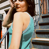 JADE KNIT HALTER TANK