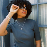 LESLEY MOCK NECK TOP