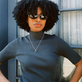 LESLEY MOCK NECK TOP