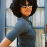 LESLEY MOCK NECK TOP