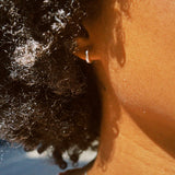 WOLF CIRCUS HUGGIE HOOPS STERLING SILVER