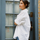 BROOKE OVERSIZED SHORT SLEEVE BUTTON UP