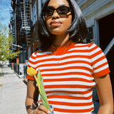MARIA STANLEY JONES RIBBED TEE