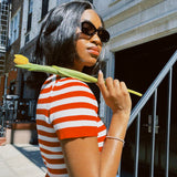 MARIA STANLEY JONES RIBBED TEE