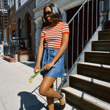MARIA STANLEY JONES RIBBED TEE