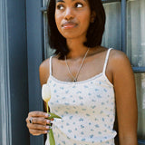 IRIS KNIT POINTELLE TANK