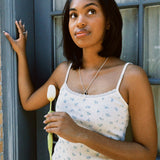 IRIS KNIT POINTELLE TANK