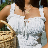 MARIE SWEETHEART SLEEVELESS TOP