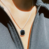 WOLF CIRCUS WELLS STERLING SILVER & ONYX NECKLACE
