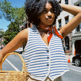 TESS KNIT STRIPE VEST
