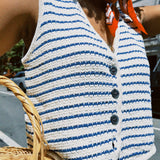 TESS KNIT STRIPE VEST