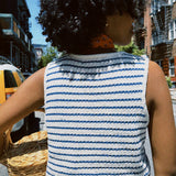 TESS KNIT STRIPE VEST