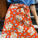 CLOAK & DAGGER VINTAGE CHARLOTTE FLORAL BIRKIN SKIRT