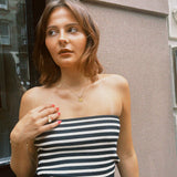 FARRAH KNIT STRIPE TUBE TOP