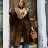 VINTAGE PENNY LANE SUEDE & SHEARLING COAT
