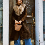 VINTAGE PENNY LANE SUEDE & SHEARLING COAT