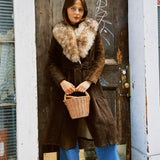 VINTAGE PENNY LANE SUEDE & SHEARLING COAT