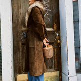 VINTAGE PENNY LANE SUEDE & SHEARLING COAT