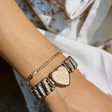 VINTAGE WWII BIG HEART SWEETHEART BRACELET