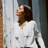 VINTAGE EDWARDIAN SQUARE NECK BLOUSE