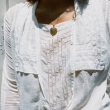 VINTAGE EDWARDIAN SQUARE NECK BLOUSE
