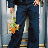 THE GREAT. SLOUCH WIDE LEG JEAN
