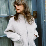 LE BON SHOPPE ALPACA ZIP FRONT JACKET