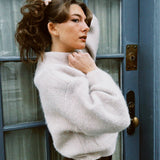 LE BON SHOPPE ALPACA ZIP FRONT JACKET