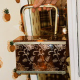 VINTAGE FLOWER & BUTTERFLY BOX PURSE
